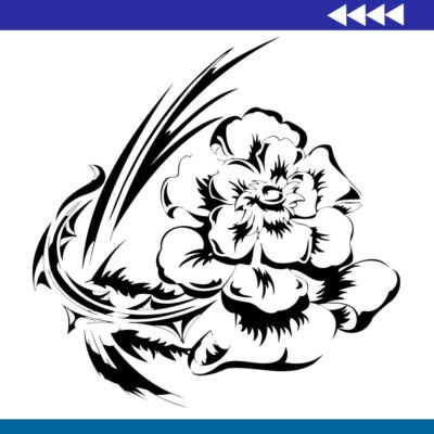 Grabado de Flor Salvaje