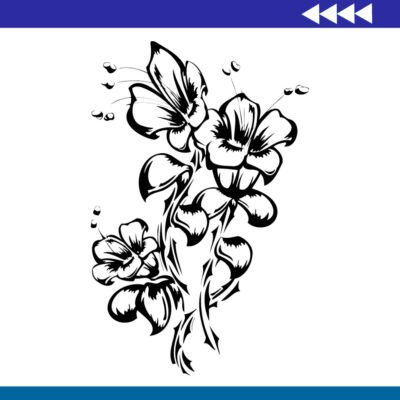 Grabado de Tres Flores