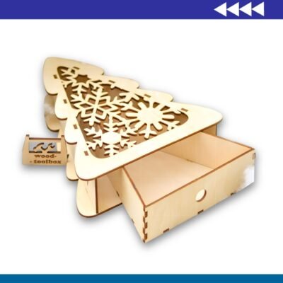 Caja de regalo en forma de Árbol de Navidad