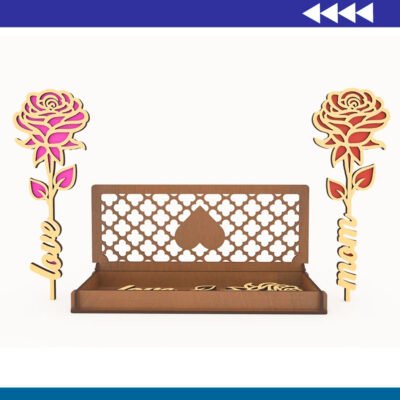 Caja de regalo con flor