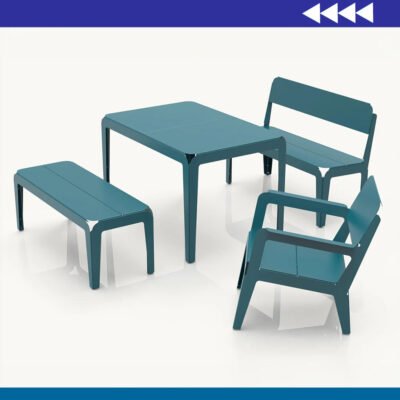 Juego de Muebles de Metal