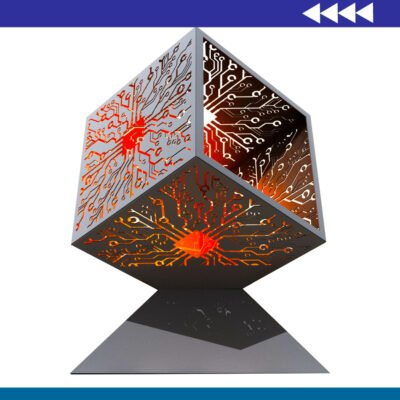 Cubo Hoguera de Metal